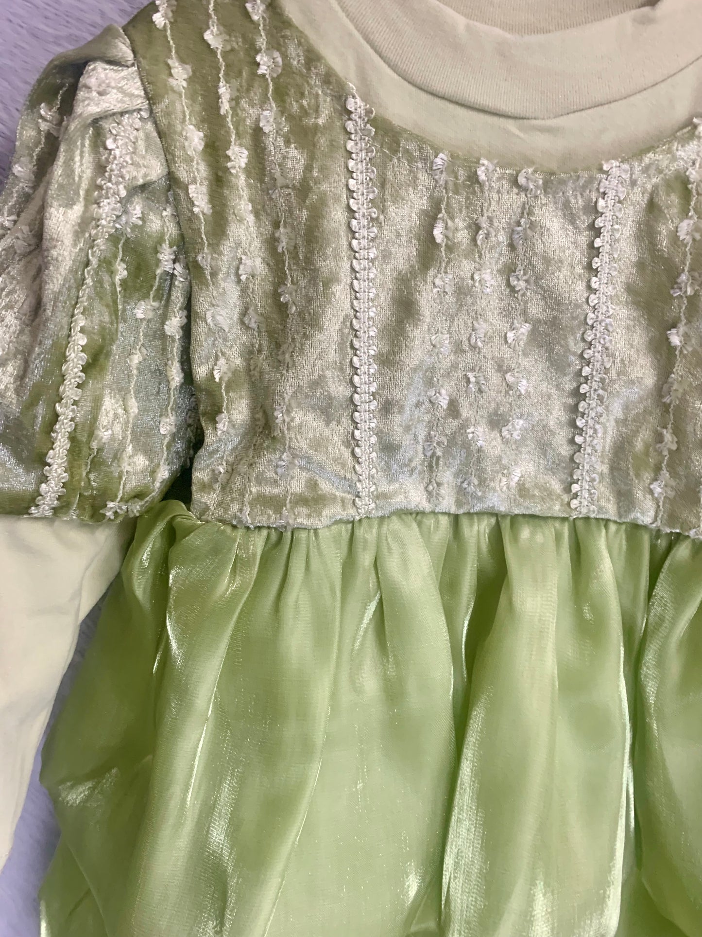 Sparkling Mint Tiered Party Dress