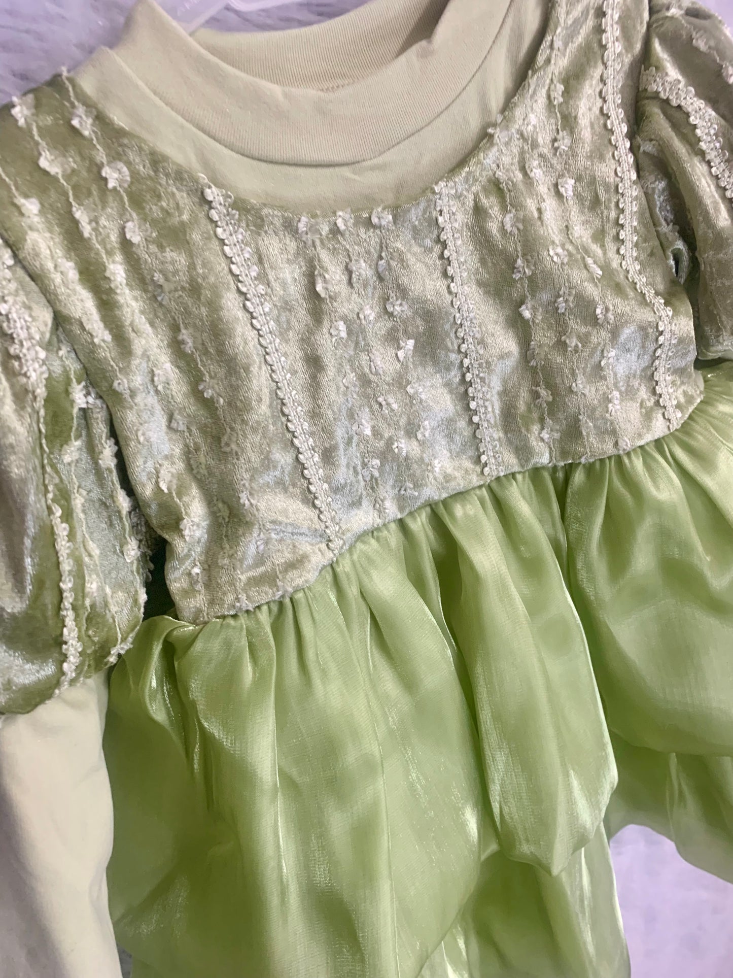 Sparkling Mint Tiered Party Dress