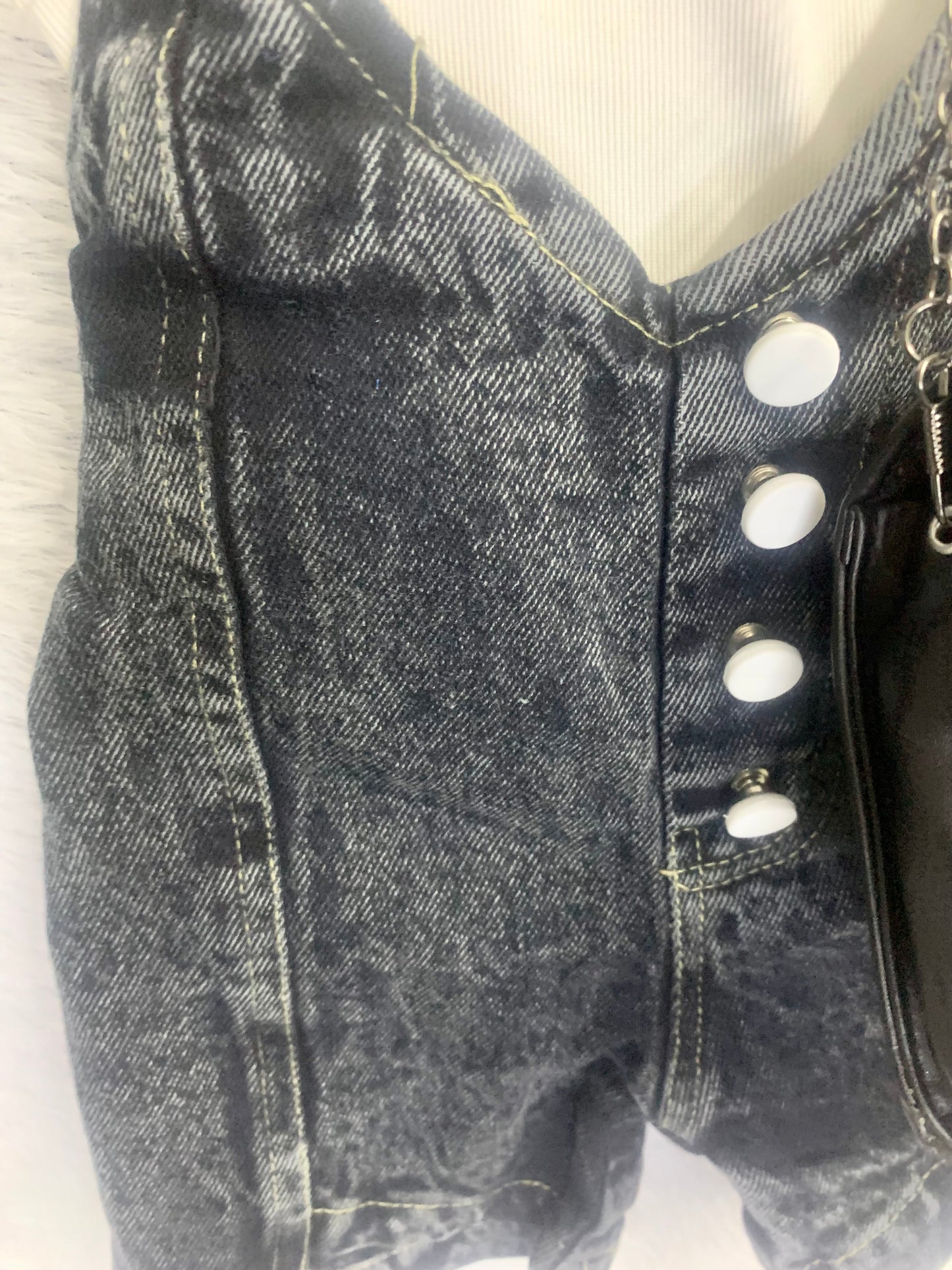 Denim Playsuit Set with bag