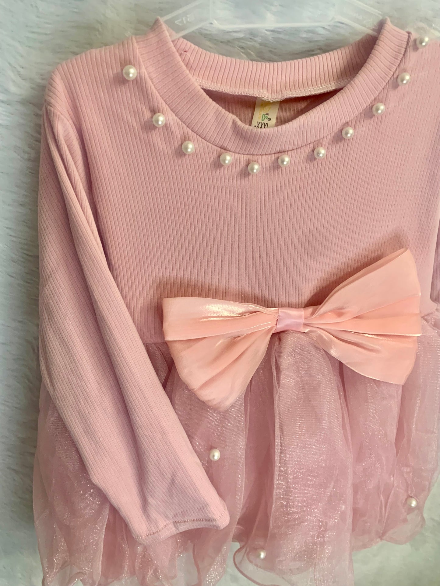 Pinkish Party wear frock