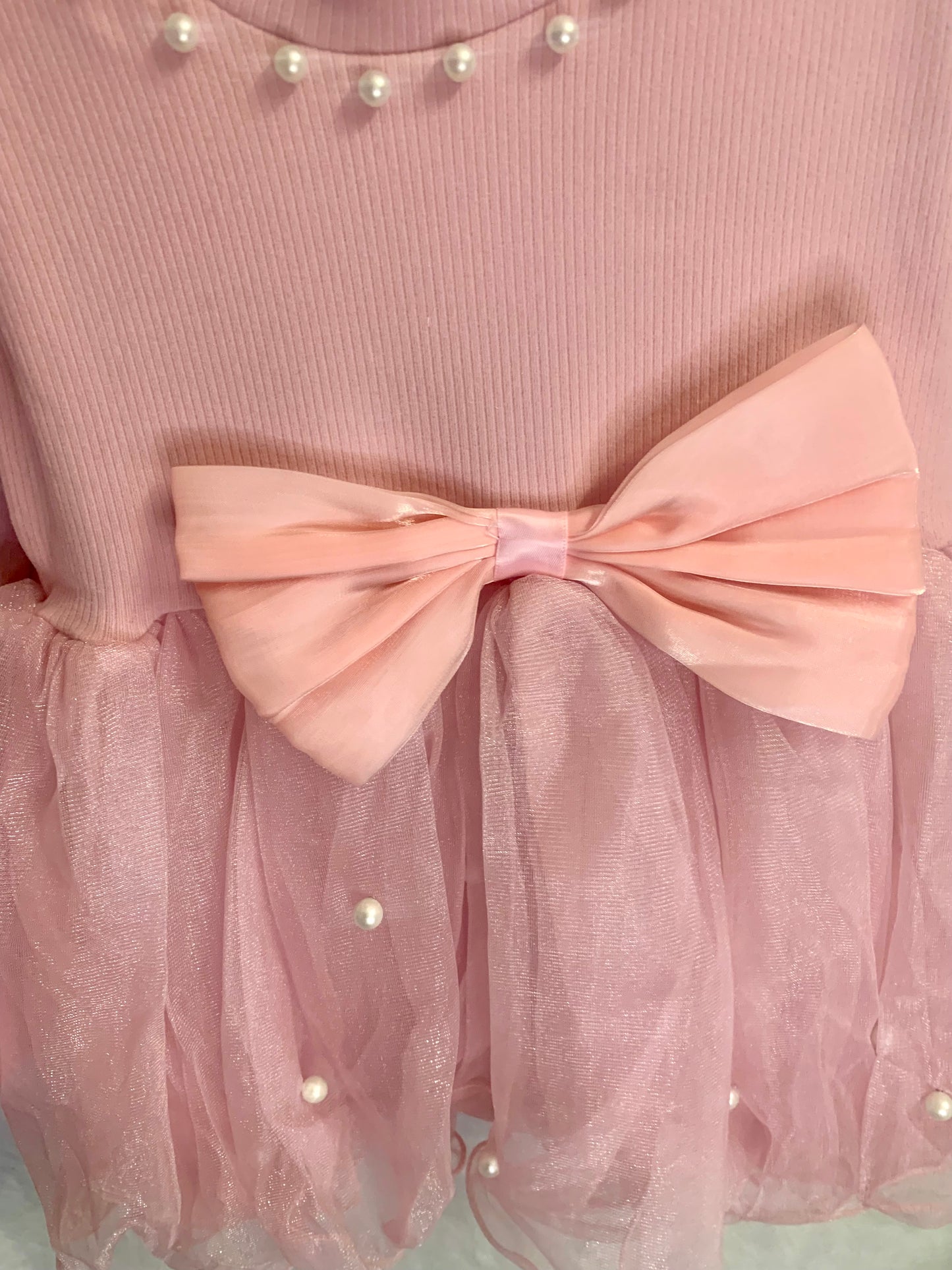 Pinkish Party wear frock