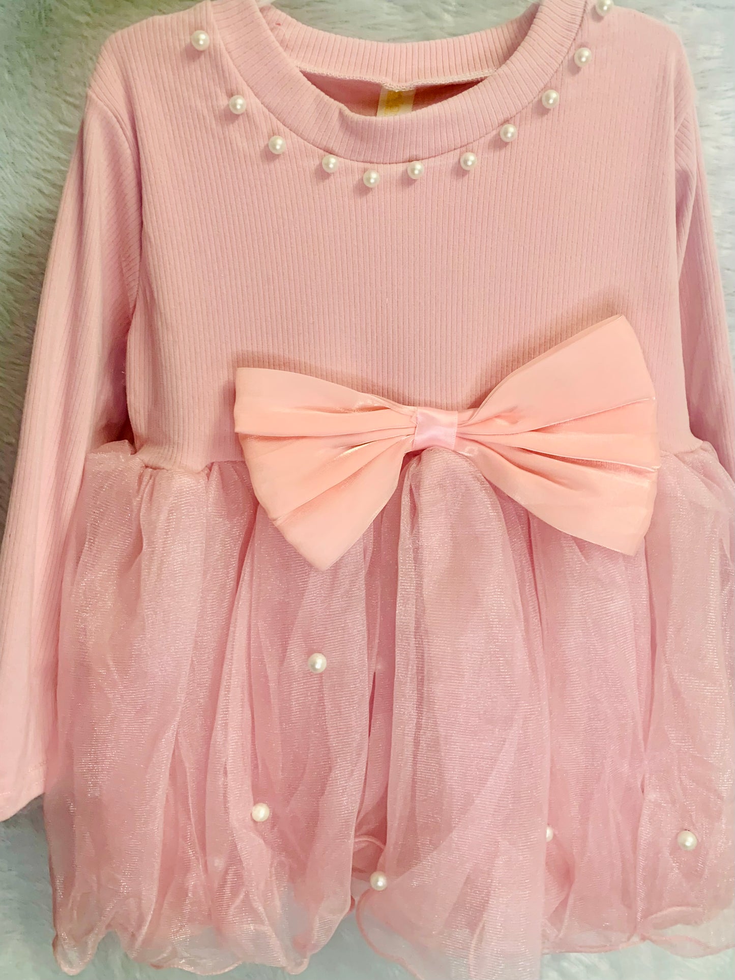 Pinkish Party wear frock