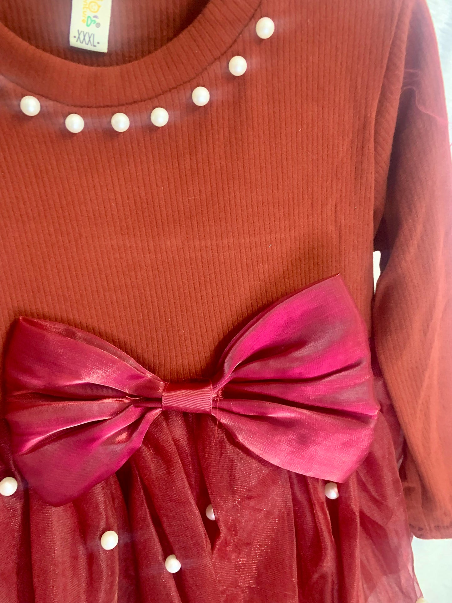 Maroon Party wear frock