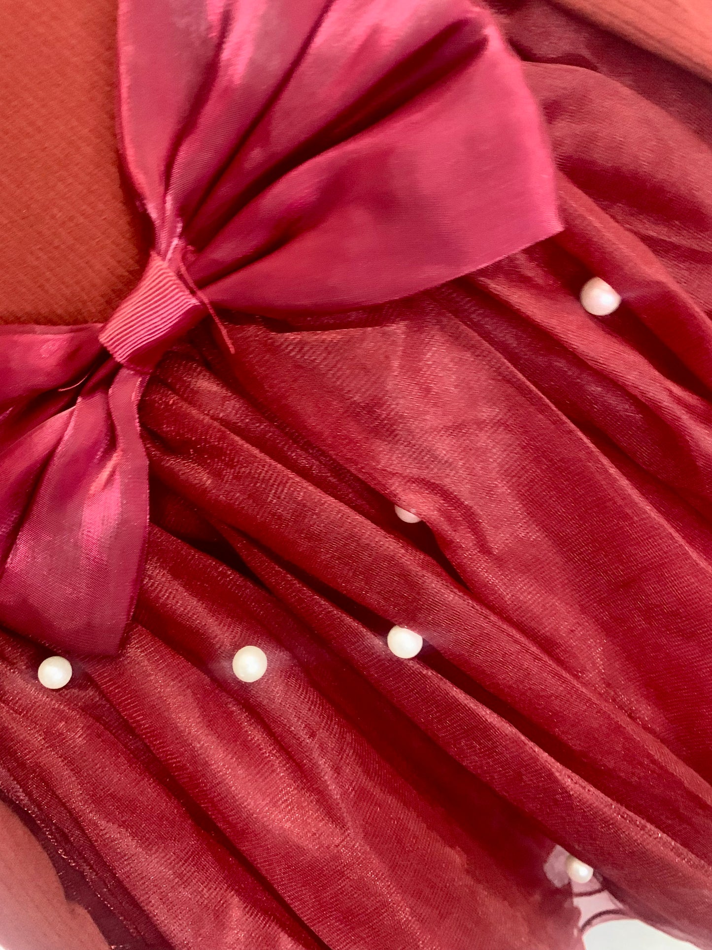 Maroon Party wear frock