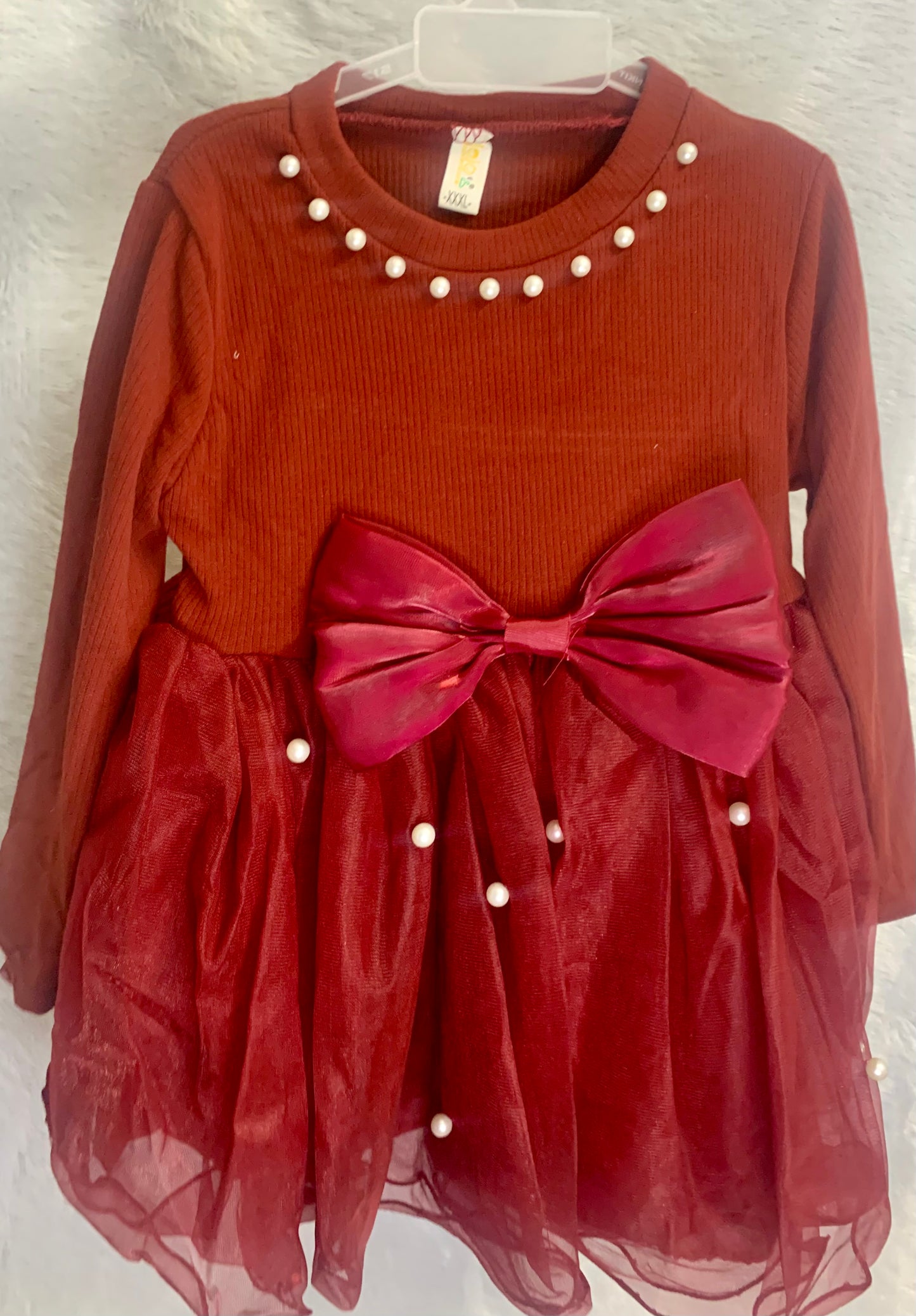 Maroon Party wear frock