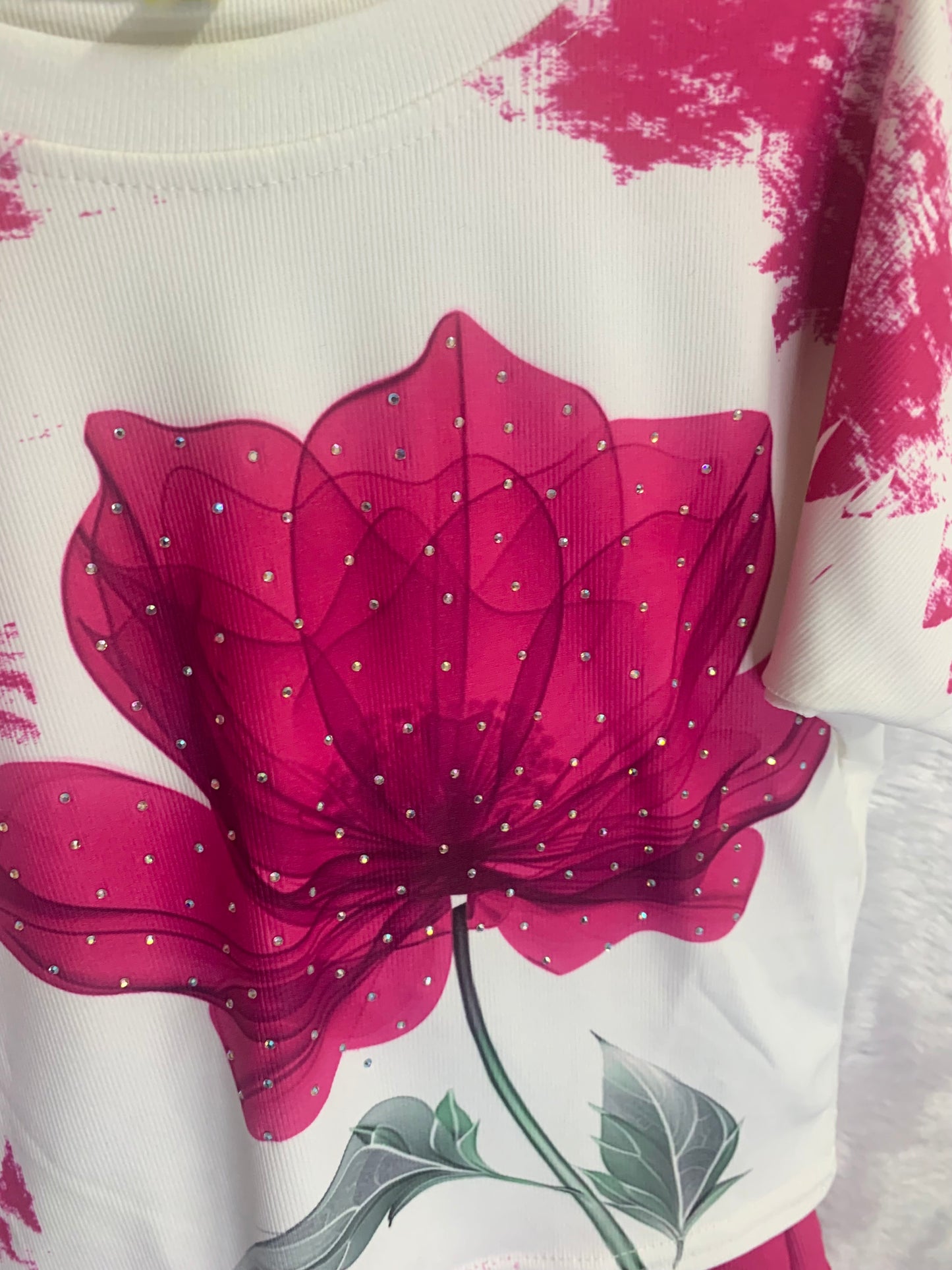 Pink Floral Coord Set for Girls