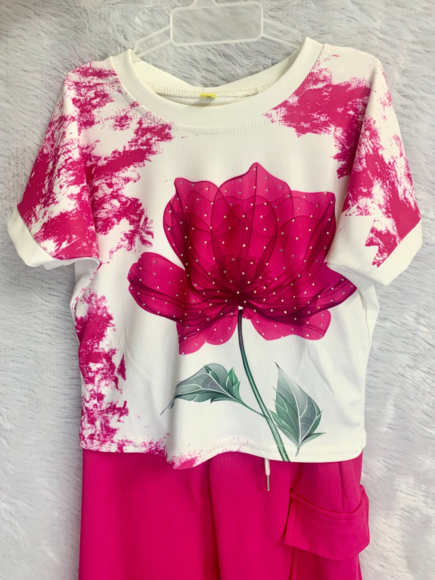 Pink Floral Coord Set for Girls
