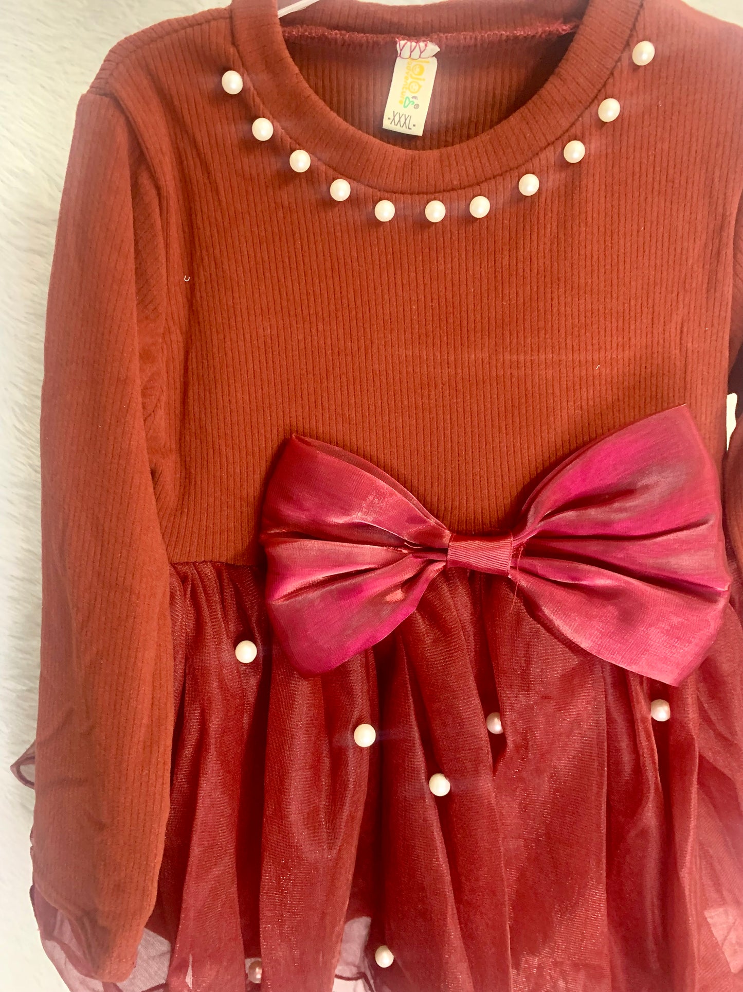 Maroon Party wear frock