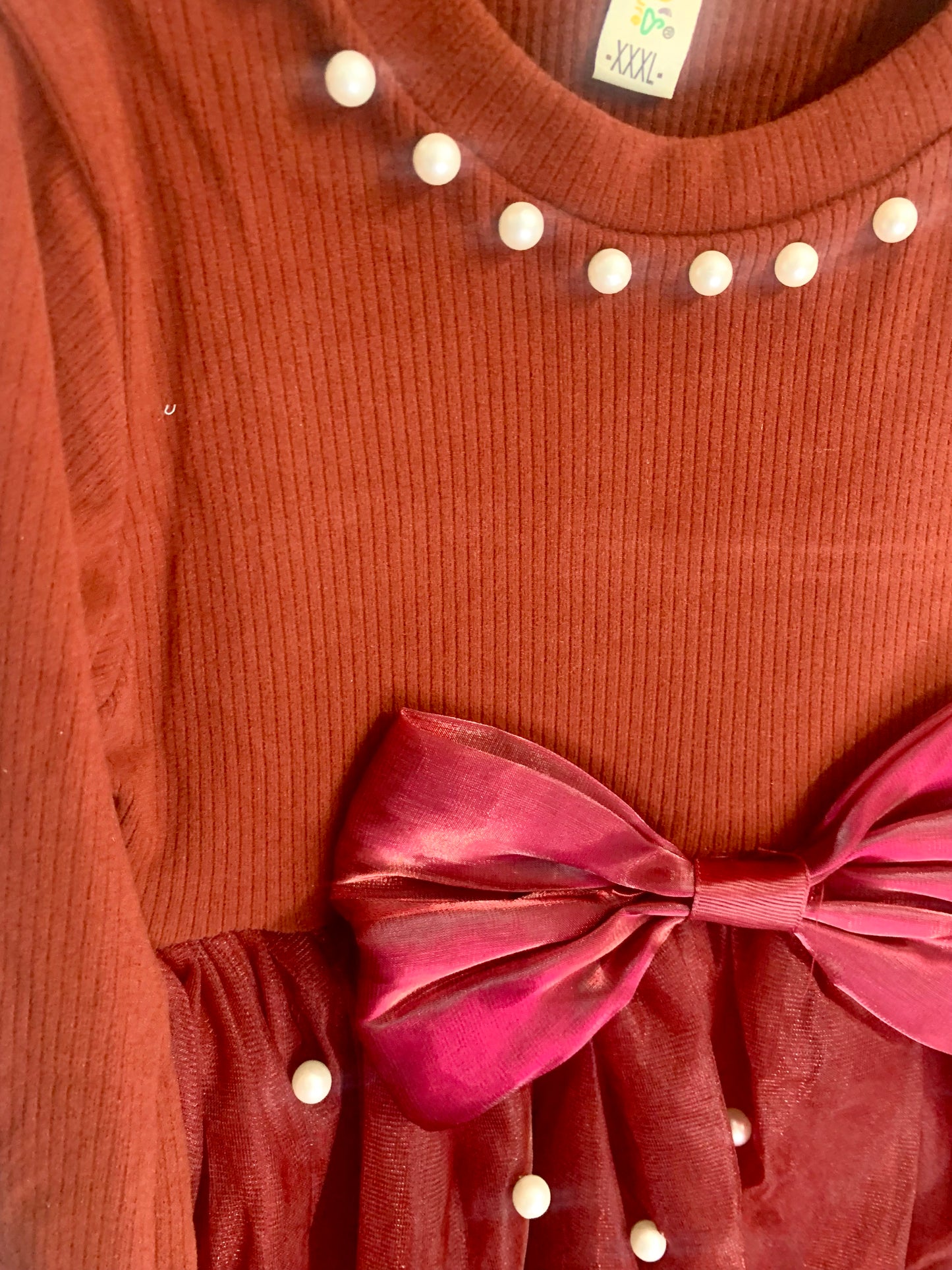 Maroon Party wear frock